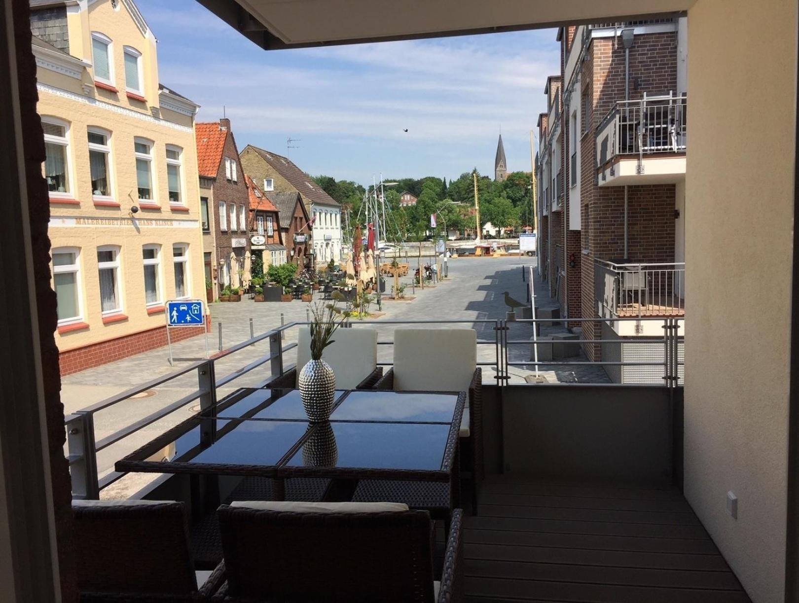 Ferienwohnung "Hafenmoewe", Quartier Hafenspitze, Blickrichtung Hafen Eckernförde Εξωτερικό φωτογραφία